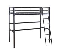 Habitat et Jardin - Lit mezzanine en métal Alora - 90 x 190 cm - Noir