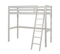 Vipack Lit surélevé PINO 90 x 200 cm Blanc