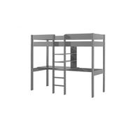 Lit Mezzanine Gris avec Bureau 90x200
