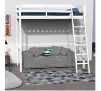 Lit mezzanine STUDIO 140x190 + 1 sommier / Blanc