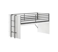 Lit mi-haut 90x200 sam blanc