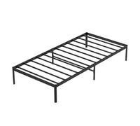 Lit moderne pour enfant en fer massif : sommier à lattes intégré, 30 cm de rangement sous le lit, charge max 250 kg, structure