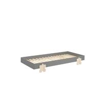 Lit Empilable Modulo Puzzle Gris 90x200 cm - Design Minimaliste et Pratique