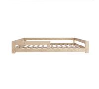 Lit Montessori Need Sleep 140x190 cm avec barrière de sécurité en bois d’épicéa