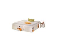 lit multi-rangements en coloris blanc, 180 x 200 cm --