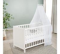 Lit Bébé Cododo 2en1 Avec Literie Complète Sterne Grau Blanc / Étoiles Grises TU
