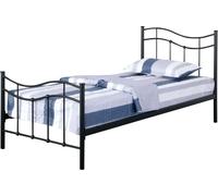 Lit ODETTE – 90x190 cm – Structure en métal – Sommier inclus – Style authentique