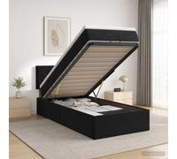 Lit ottoman avec matelas avec tête de lit Velours Moderne Réglable Luxe vidaXL v