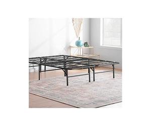 Lit Parapluie - LINENSPA - 140x200 cm - Lit pliant métal - Rangement 33 cm - Support 340 kg