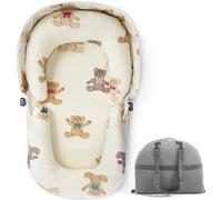 Lit parapluie pour bébé - Berceau portable et réglable pour nouveau-nés - Coussin de couchage pour bébé, type canapé - Coton respirant - Amovible - Livré avec un sac de rangement