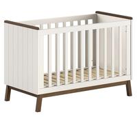 Lit parapluie pour bébé Vipack – Sezane – 60 x 120 cm – Couleur : Terre cuite et bois de noyer