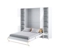 Lit placard 2 places vertical avec 2 armoires assorties - GAIN