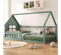 Lit plat 90*200cm, lit enfant, bar maison, vert