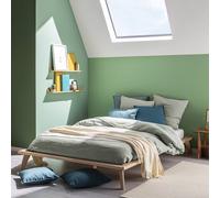 Lit Plateforme En Hêtre Naturel Yumi Bois Naturel 140X200