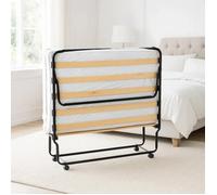 Lit pliant 120 cm - Lit d’Appoint ou Régulier Adulte, Mousse confort, Structure Acier Renforcé