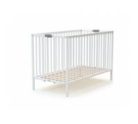 WEBABY - Lit bébé pliant en bois FLEX 60 x 120 cm Blanc