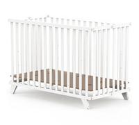Lit pliant en bois Mayla Blanc (60 x 120 cm)