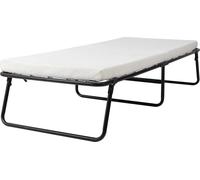 Lit pliant Zyrell sur roulettes - Avec matelas - 80x190 cm - Lit d'invité - Lit pliant - Lit simple - Un lit pliant pour adultes