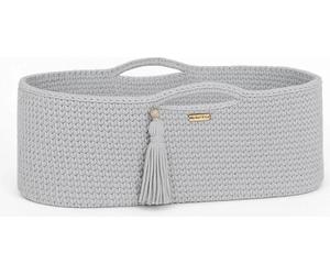 Lit pour bébé Boho en coton gris avec matelas antibactérien Silver