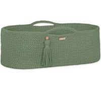Lit pour Bébé Boho Fait Main en Coton avec Matelas Antibactérien Argent - Sjålvia