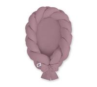 Lit pour bébé tressé 2 en 1 rose rétro