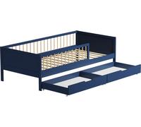 Lit pour enfant 190x90cm bleu foncé avec tiroirs ADAM