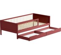 Lit pour enfant 190x90cm terracotta avec tiroirs ADAM