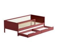 Happy Garden Lit pour enfant ADAM 190x90 cm bois avec 2 tiroirs et sommier à lattes Terracotta
