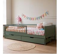 Happy Garden Lit pour enfant ADAM 190 x 90 cm vert avec tiroirs