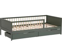Lit pour enfant 190x90cm vert avec tiroirs ADAM