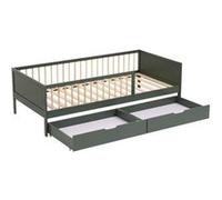 Lit pour enfant 190x90cm vert avec tiroirs ADAM Vert G