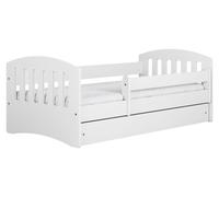 Lit pour enfant "CLASSIC" de raumhirsch, avec tiroir, sans matelas, blanc, dimensions 90/65/144