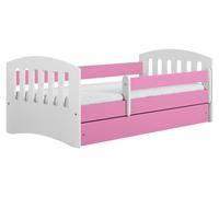 Lit pour enfant "CLASSIC" de raumhirsch, avec tiroir, sans matelas, couleur rose, dimensions 90/65/144 cm