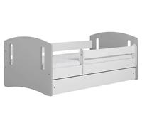 Lit pour enfant "CLASSIC II" de la marque raumhirsch, avec tiroir et matelas, couleur gris, dimensions 90/65/144 cm