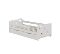 Lit pour enfant Vitalispa Jessica Blanc 80x160 cm avec tiroir, sans matelas, Model 40323
