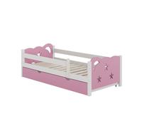 Lit pour enfant Vitalispa Jessica Rose 80x160 cm avec tiroir, sans matelas, Model 40319