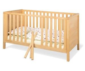 Lit pour enfant Pinolino modèle 'Enno', dimensions 140 x 70 cm, entièrement en bois massif : hêtre, huilé avec une huile dure à base d'huile de lin
