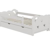 Lit pour enfant Vitalispa Jessica Blanc 70x140 cm avec tiroir, sans matelas, Model 40322