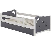 Lit pour enfant Vitalispa Jessica Gris 80x160 cm avec tiroir, sans matelas, Model 40318