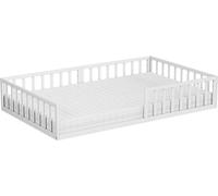 Lit pour enfant Vitalispa Minno Blanc 120x200 avec matelas, Model 57756