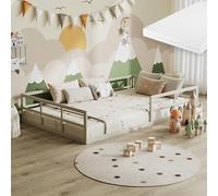 Lit pour enfant Vitalispa Minno Grège 120x200 avec matelas, Model 57759