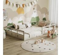Lit pour enfant Vitalispa Minno Grège 205x125cm sans matelas, Model 56643
