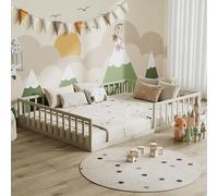 Lit pour enfant Vitalispa Minno Grège 205x145cm sans matelas, Model 56645