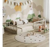 Lit pour enfant Vitalispa Minno Grège 205x95cm sans matelas, Model 56637