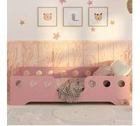 Lit pour enfants 70x140 ROSE TILA 4 Lit Simple Lit au sol eco Lit Montessori Lit pour tout-petits Expédition rapide