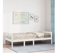 Lit pour enfants - SALE 2025 - 90x200cm - Bois de pin massif - Blanc - 1 place