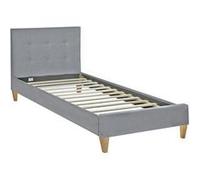 HOMESTYLE4U Lit rembourré 90x200 cm Sommier à lattes