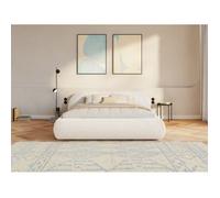 Lit rembourré - Shels Low - 180×200 - en bou rème