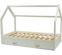 My Velinda Lit scandinave d'appoint 160 x 80 cm avec tiroir blanc