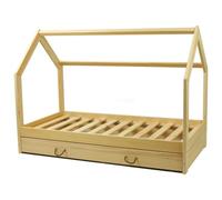 My Velinda Lit scandinave 160x80 cm avec tiroir en bois